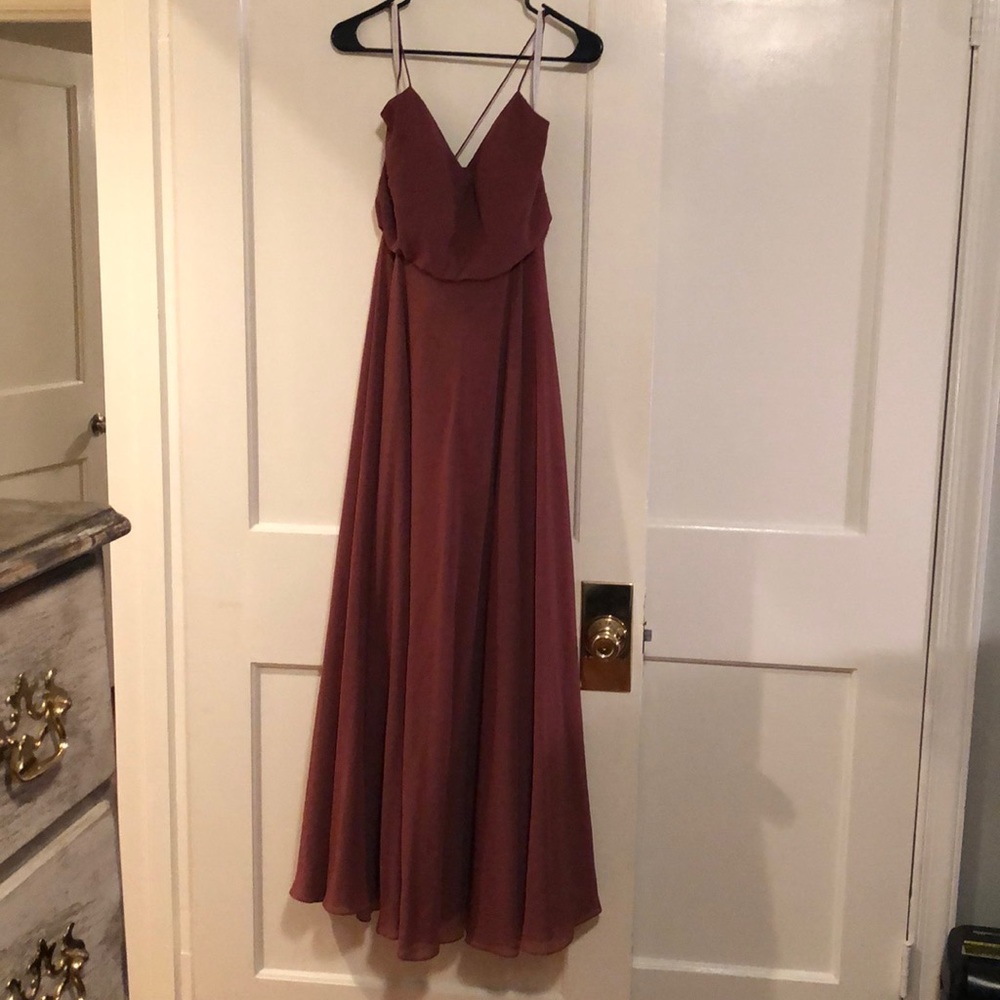 Jenny Yoo collection dress in cinnamon rose